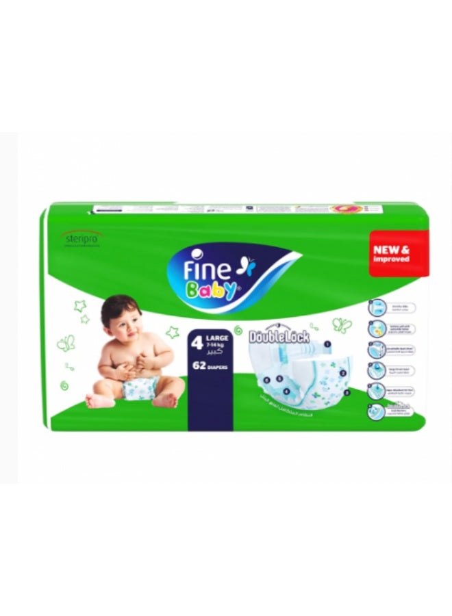 Fine Baby Size No. (4) Green Mega 62 Pieces