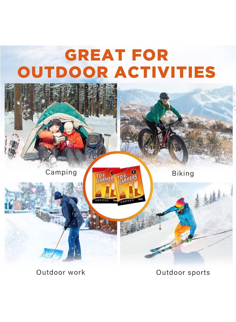 10 Pack 9 Hour Long Lasting Heat Packs - Instant portable warmth for winter, outdoor and travelling in the UAE - Adhesive heat pads for muscle aches, camping, sports and night time use (ultra thin, fast heating) ‘ - Image 5