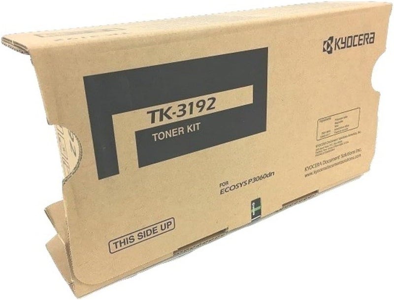 Kyocera 1T02T60US0 Model TK3192 Black Toner Cartridge Compatible with ECOSYS P3060dn Monochrome Printers Genuine Kyocera Up to 25000 Pages Yield - Image 1