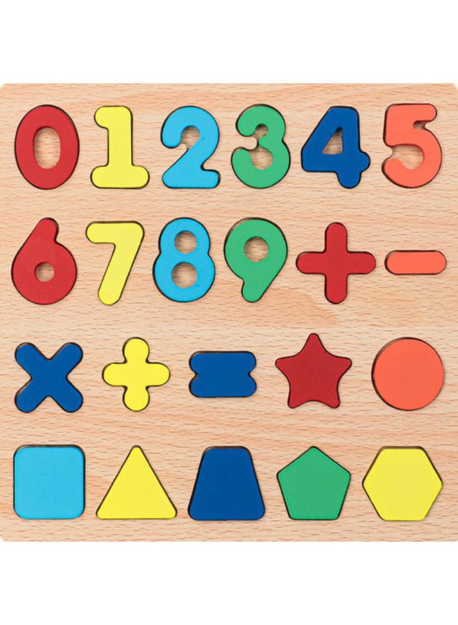 3d Three-dimensional Puzzle Children's Alphanumeric Building Blocks Word Matching Hand-held Panel Educational Toys Explosions