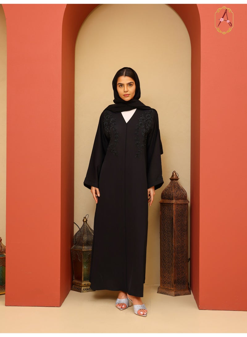 عباية نسائية سوداء فاخرة من D&B من مجموعة عبايات 26 - Image 3