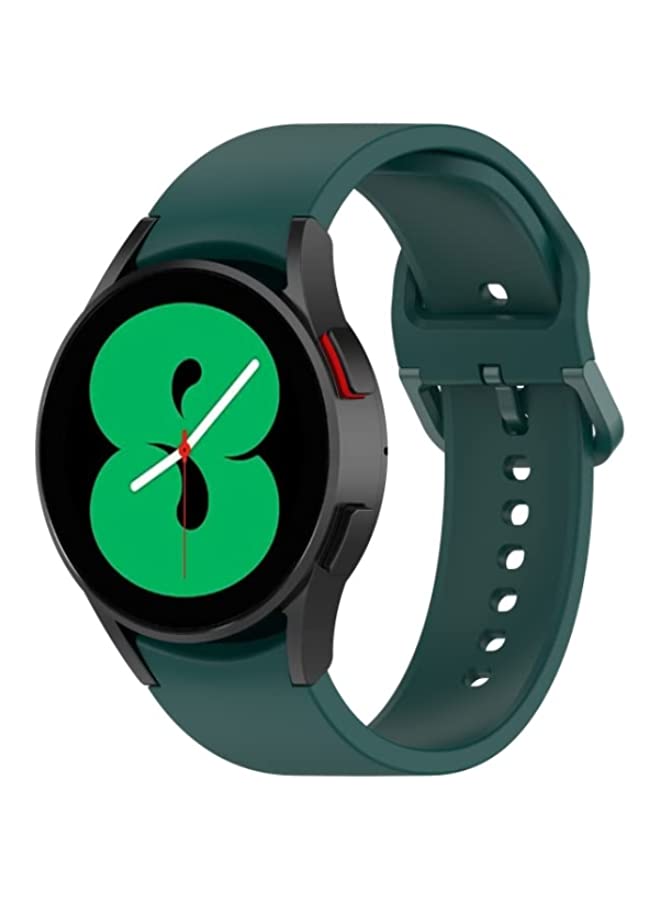 HuHa Band For Samsung Galaxy Watch 5 40mm Official Silicone Watch Band, Size:L Dark Green - Image 1