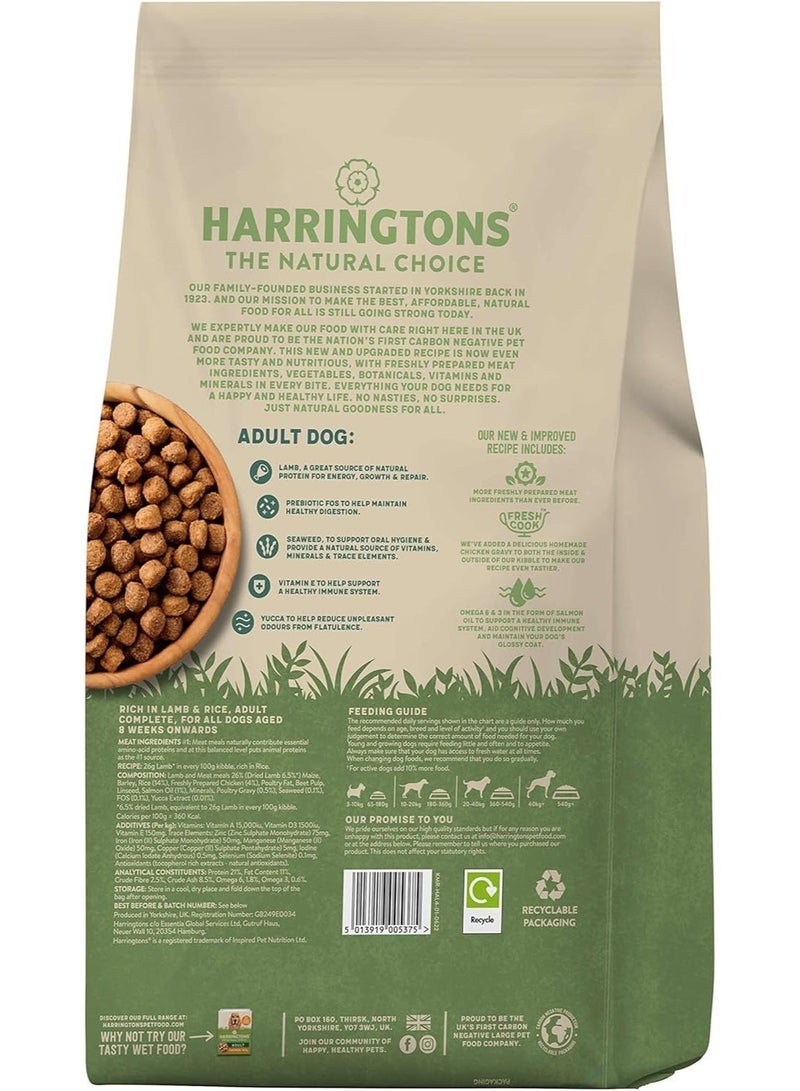 Harringtons Complete Lamb & Rice Adult Dry Dog Food 4KG - Image 2