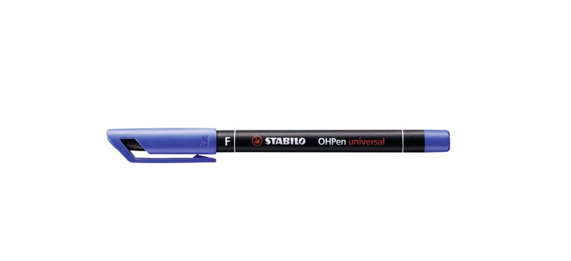 Stabilo OHPen Universal Permanent Marker - Fine 0.7 mm. - Blue