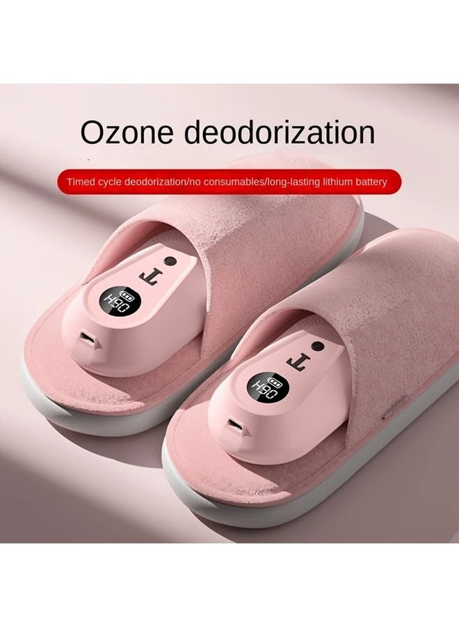 USB Rechargeable Shoe Deodorizer Air Purifier For Cabinet Fridge Pet Khaki - Image 3
