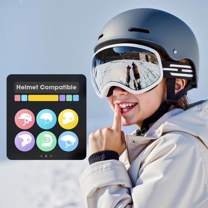 LOEO Kids Ski Goggle, Snow Ski Goggles for Kids Youth Teens Boys and Girls from 5-14 - Image 5
