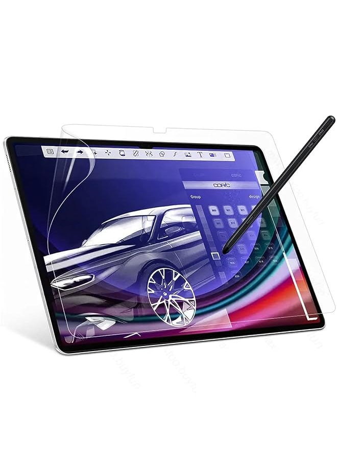 Generic - 2Pcs Paper Feel Compatible With Samsung Galaxy Tab S9 Plus Tab S9 Plus Paper Screen Protector 12.4 Inch 2023 Release Like Paper Write Draw Soft Film Anti Scratch No Bubble 12.4 Inch - Image 1