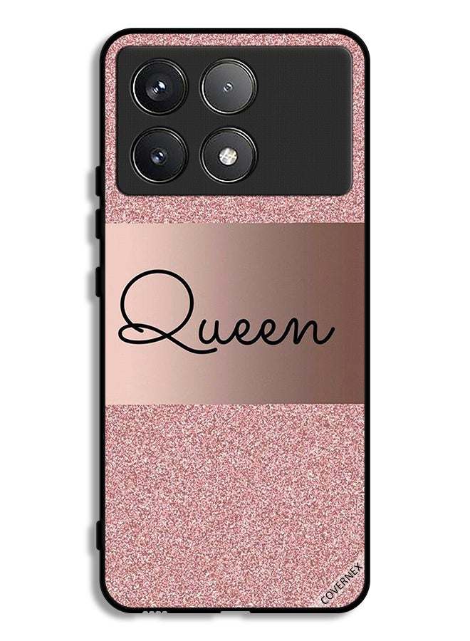Covernex Xiaomi Poco F6 Pro Protective Case Cover Queen Glitters Background - Image 1