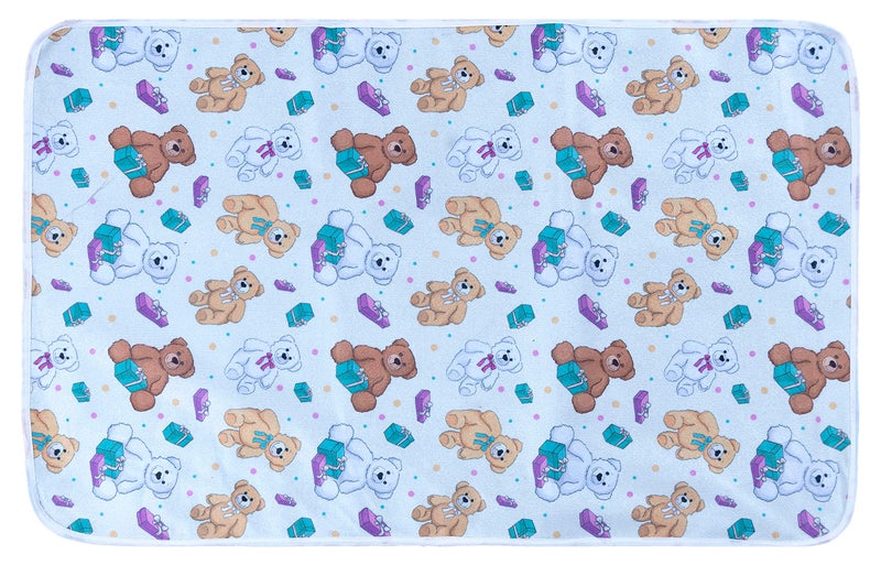 Aazeem New Born Baby Polyster Sheets Waterproof | Bed Protector Baby Dry Sheet | Baby Dry Mats Waterproof and New Baby Born Product |Pack of 4 |Purple | - Image 2