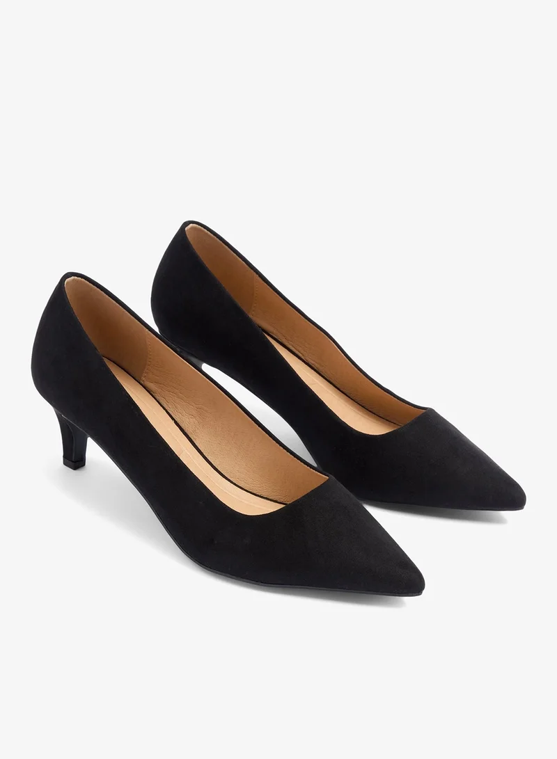 Matalan Black Court Point Heels