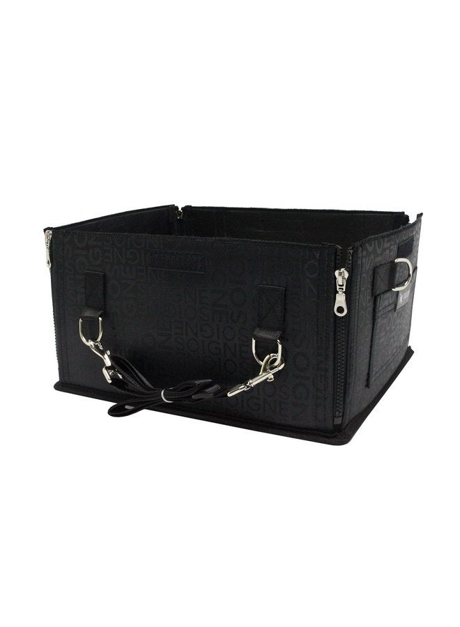 FixtureDisplays FixtureDisplays® Pet Dog Cat Seat Booster Car Carrier Bag Pet Travel Messenger Tote Soft Kennel 12235-BLACK - Image 3