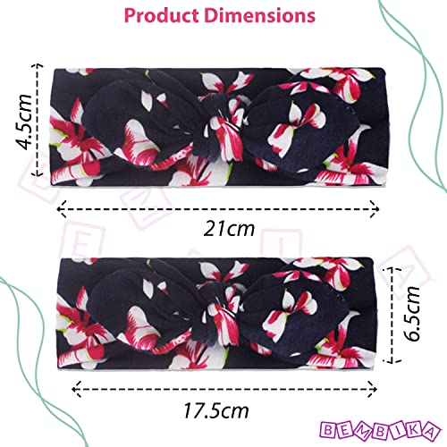 Bembika Bow Headband For Baby Girl Hair Accessories For Girls Headband For Mom And Baby Matching Black - Image 5