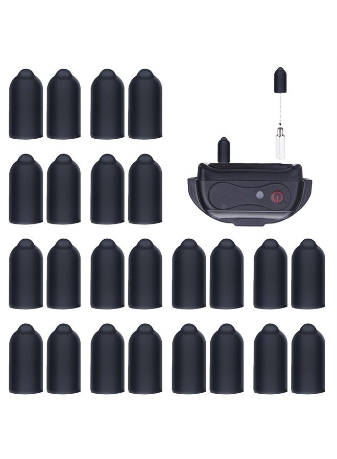 Sliverdew Shock Collar Rubber Tips for Dog,24 Pieces Column Conductive Rubber Sleeve Prong Collar Cover Training Collar Replacement Parts for Dog Shock Collar Prongs or Anti Bark Collars (13 mm) - Image 1