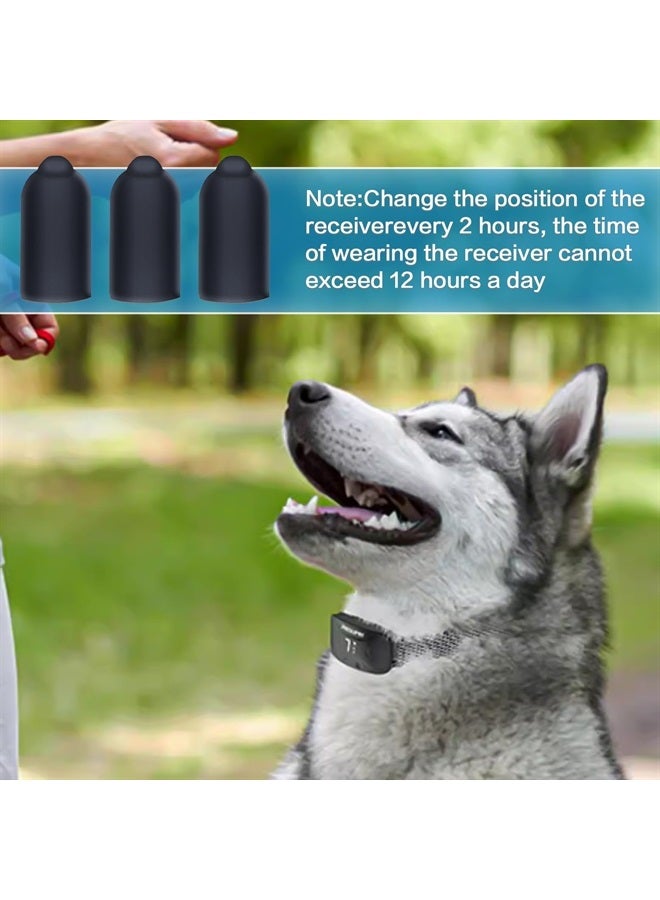 Sliverdew Shock Collar Rubber Tips for Dog,24 Pieces Column Conductive Rubber Sleeve Prong Collar Cover Training Collar Replacement Parts for Dog Shock Collar Prongs or Anti Bark Collars (13 mm) - Image 3