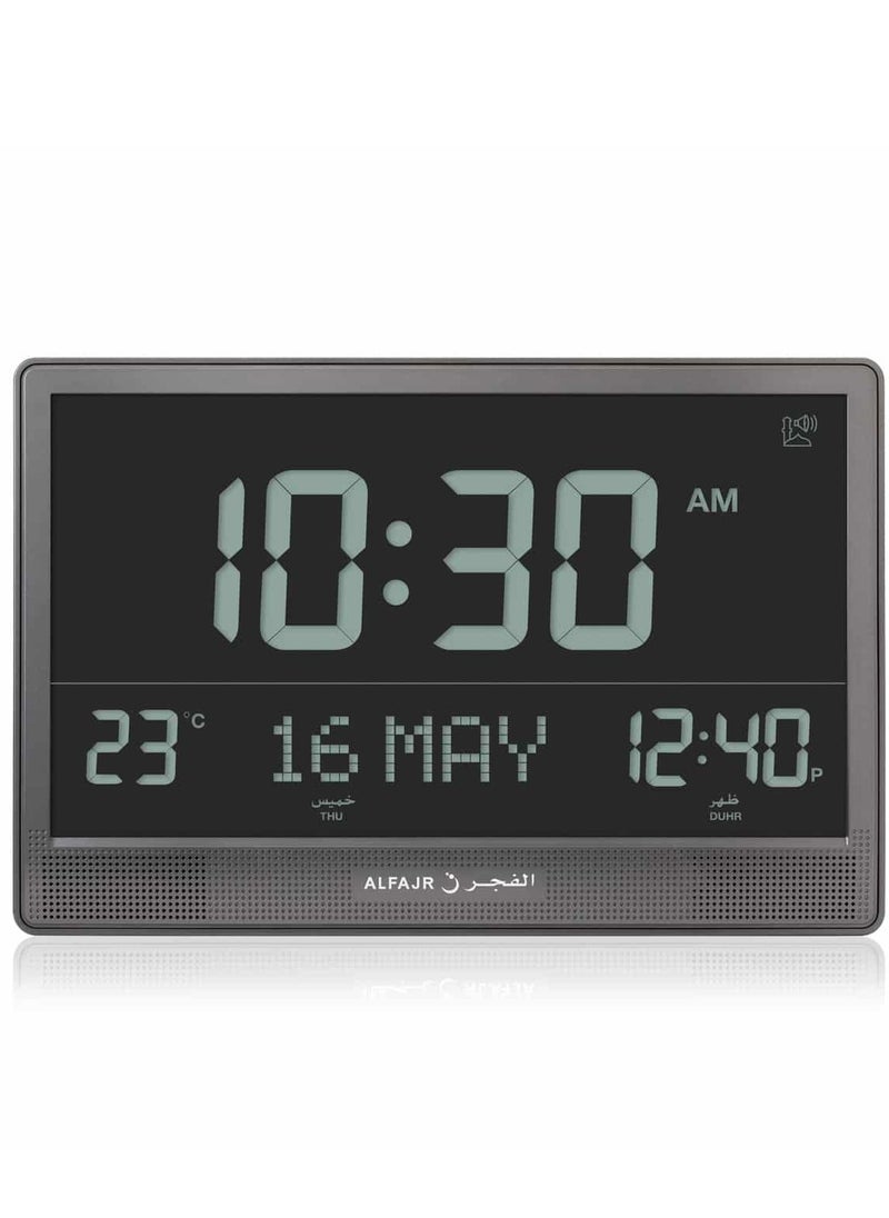 Alfajr ALFAJR Islamic Digital Wall Clock - CJ-17 Black  - Image 2