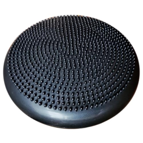 AppleRound وسادة متذبذبة منتفخة على شكل دائرة من أبل مع مضخة، لوحة استقرار هوائية، قرص توازن أساسي للبالغين، مقعد اهتزازي حسي للأطفال، بقطر 13.5 بوصة / 34 سم - Image 2