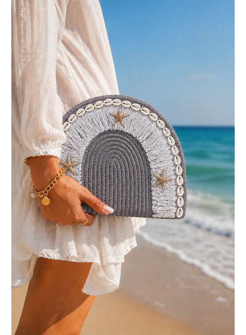 LIFESTYLISH Handbags Summer with a semi-circular design ZK-2 - Grey - Image 1