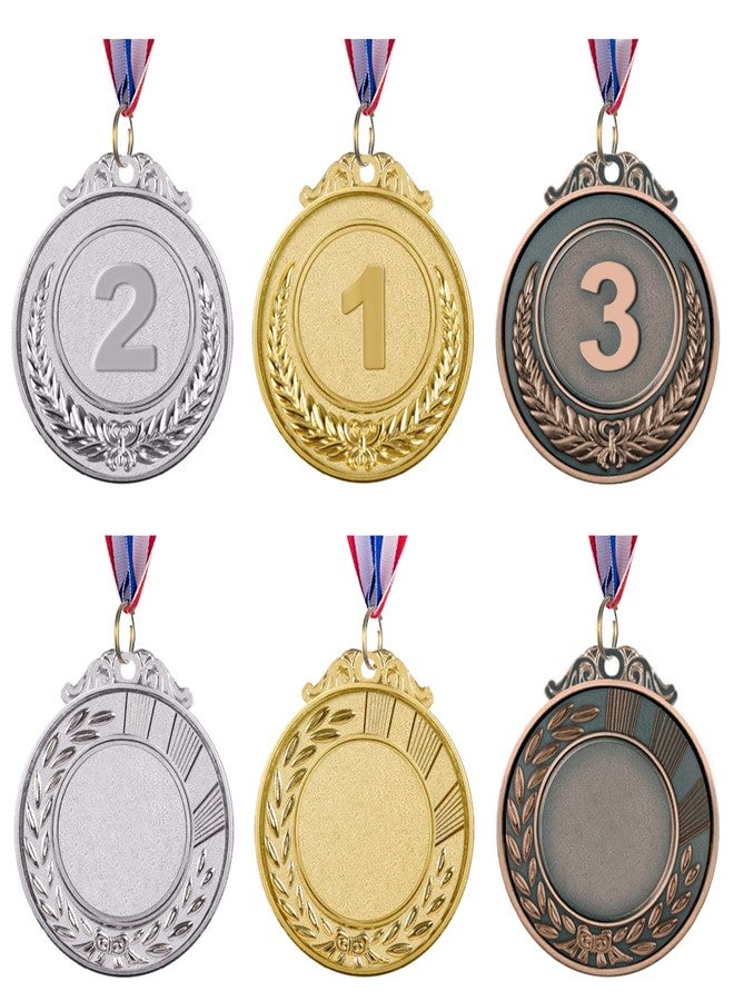 IHPUKIDI 48 Pack Gold Award Medals Olympic Style Metal Winner Medals Gold Prizes for Sports, Competitions, Party, 2 Inches - Image 2