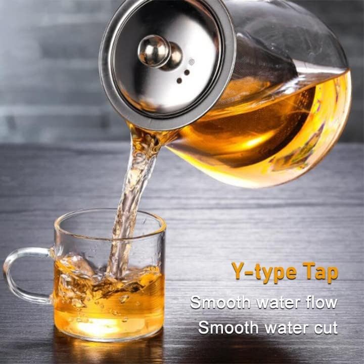 Dimitra Glass Tea Kettle Borosilicate Glass Teapot with Stainless Steel Infuser Stovetop Safe 750 ML - Image 5