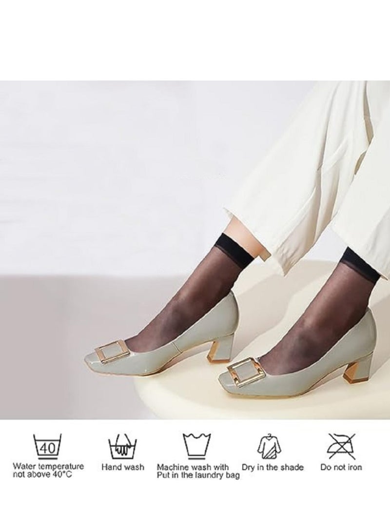 Lana A pack of 5 pairs of comfortable, lightweight socks, almost invisible, truly hidden socks with a low cut. - Image 2