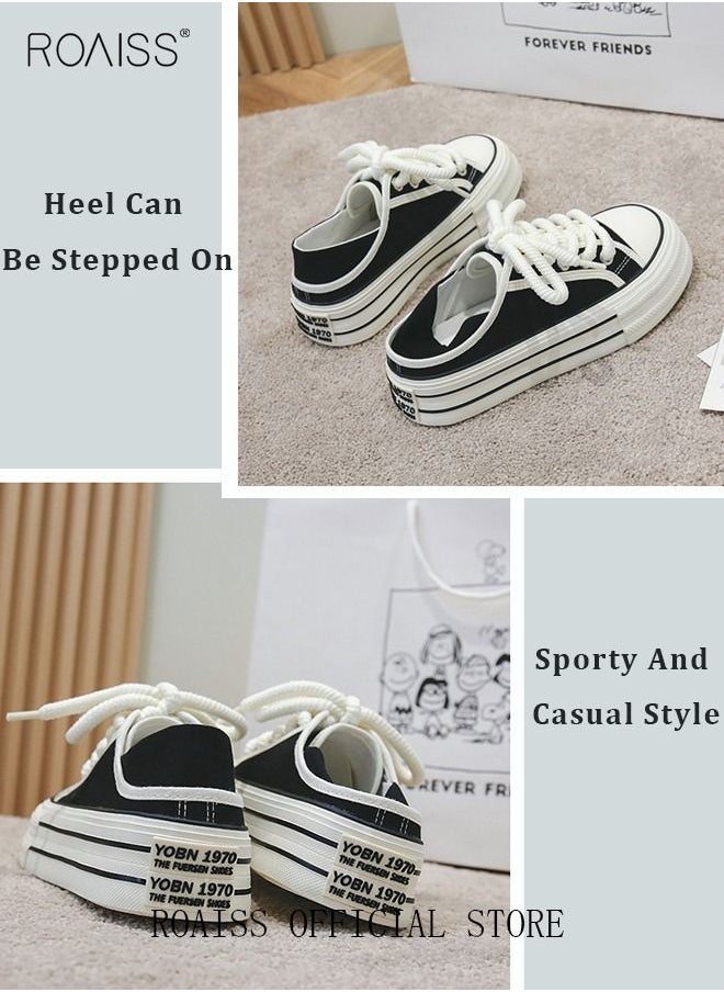 Ladies Canvas Shoes Casual Shoes Sports Breathable and Wear-Resistant Street Style Low-Top Sneakers Women's Fashion All-Match Two-Wear Canvas Shoes - pzsku/ZF1339C330CD3AAEF76F2Z/45/_/1691638946/2840c9e2-1d5e-4cf1-a1cd-360e8c0acbeb