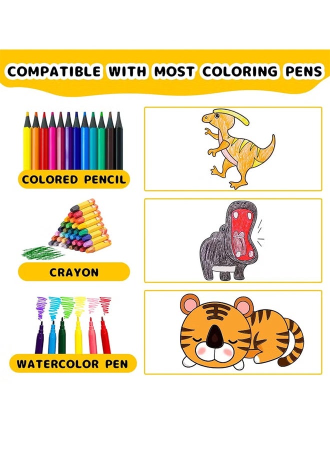 Jamal Children's Drawing Roll, Coloring Paper Roll For Kids Gift, 30×300cm Diy Painting Drawing Paper Roll, Sticky Drawing Paper Roll, Early Educational Toys For Kids (Animal World) - Image 2