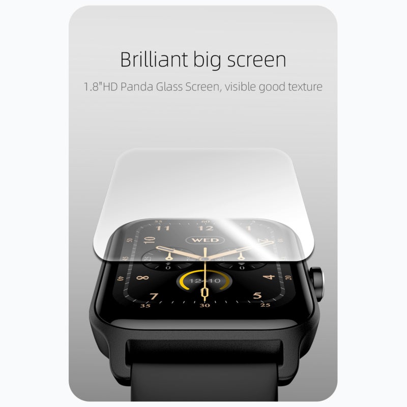 IDW13 Smart Watch 1.8″ Screen BT Call Compatible with iOS 9.0+ / Android 6.0+ Voice Heart Rate Blood Oxygen Stress Sleep Monitor IP68 Grade Water - Image 3