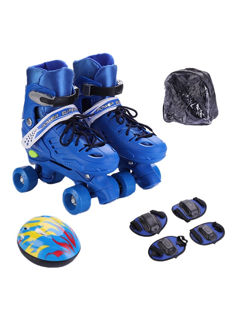 Arabest Design For Girls Boy Kids Child Adjustable Quad Roller Skates Shoes Sliding Sneakers 4 Wheels 2 Row Line outdoor Gym Sports  - Image 1