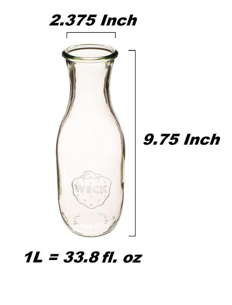 Weck 766 Juice Jars, 35.9 Ounce - Set of 3 - Image 2