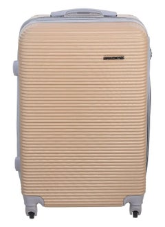 Big Boss Fiber Trolley Travel Bag, 24 Inch - Beige  - Image 1