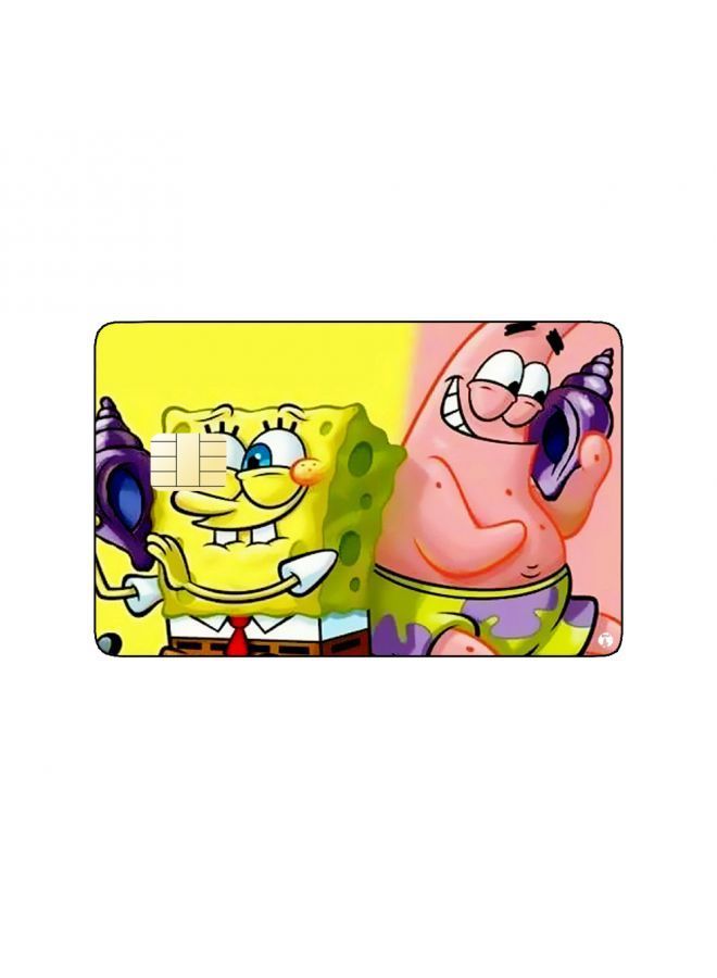RKN PRINTED BANK CARD STICKER Animation Spongebob And Patrick Star From Spongebob Squarepants By Nickelodeon - Image 1