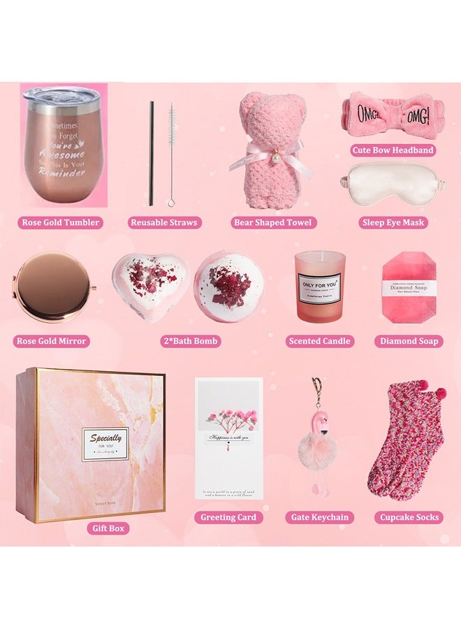 ZCM-HAPPY Elegant Gift Box for Women - Premium Special Occasion Bath Care Gift Set with Thoughtful Surprises - Image 4