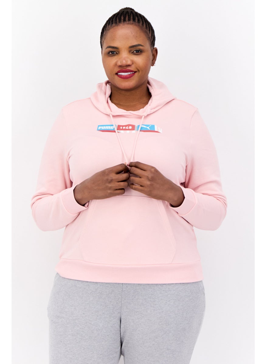PUMA Women Sportswear Fit Long Sleeves Outdoor Sweatshirt, Pink  - Image 1