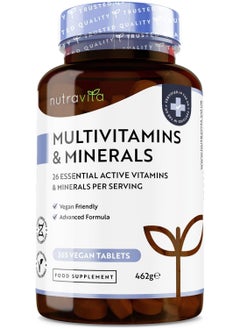 Nutravita Multivitamins and Minerals 365 Vegan Multivitamin Tablets Multivitamin Tablets  - Image 1