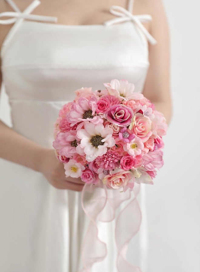 Serra Flora Faux Flower Heads Mini Artificial Flower Heads Fake Flowers Multicolor Small Silk Daisy Peony Flower Heads for Craft Garland Wedding Party DIY Home Decoration - Image 4