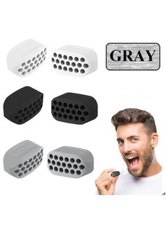 Generic Altheqa 2Pcs Jawline Exerciser for Man and Woman BPA Free Silicone Jaw Exerciser Gum Tablets Jaw Trainer & Jaw Exerciser Shaper for Beginner, Intermediate & Advanced Users (Gray)  - Image 1