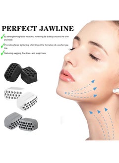 Generic Altheqa 2Pcs Jawline Exerciser for Man and Woman BPA Free Silicone Jaw Exerciser Gum Tablets Jaw Trainer & Jaw Exerciser Shaper for Beginner, Intermediate & Advanced Users (Gray)  - Image 3