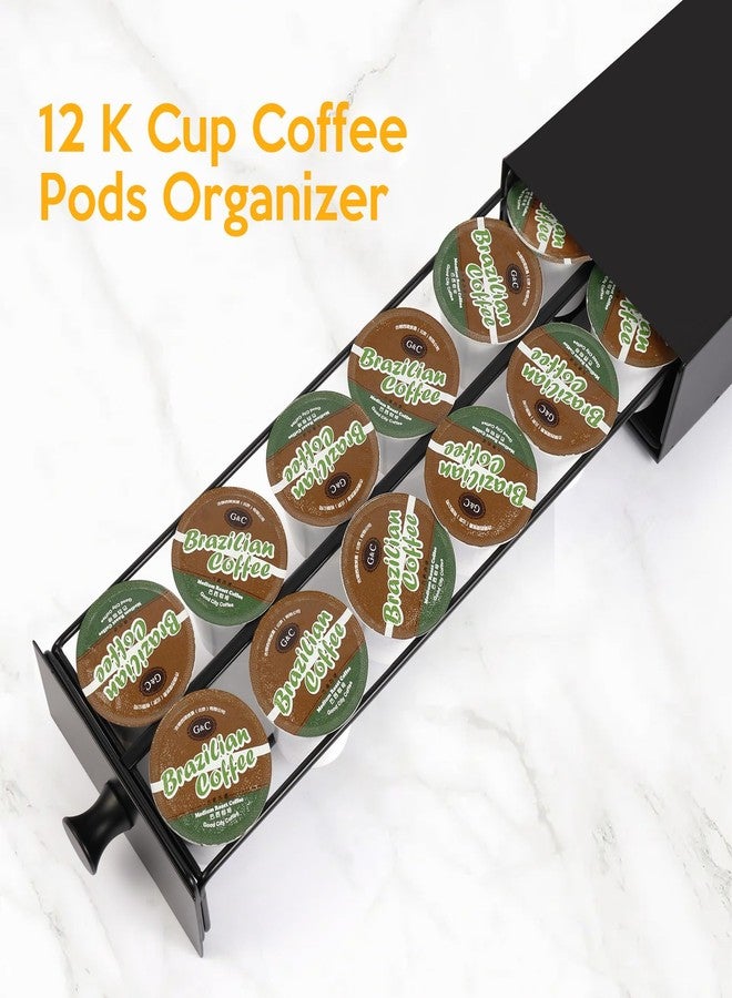 Flyisland K Cup Coffee Pod Holder Drawer,Single Serve Coffee Pods Drawer K Cup Organization Storage Drawer Pod Organizer Countertop Organizer Holds up to 12 Pods (12 Pods) - Image 3