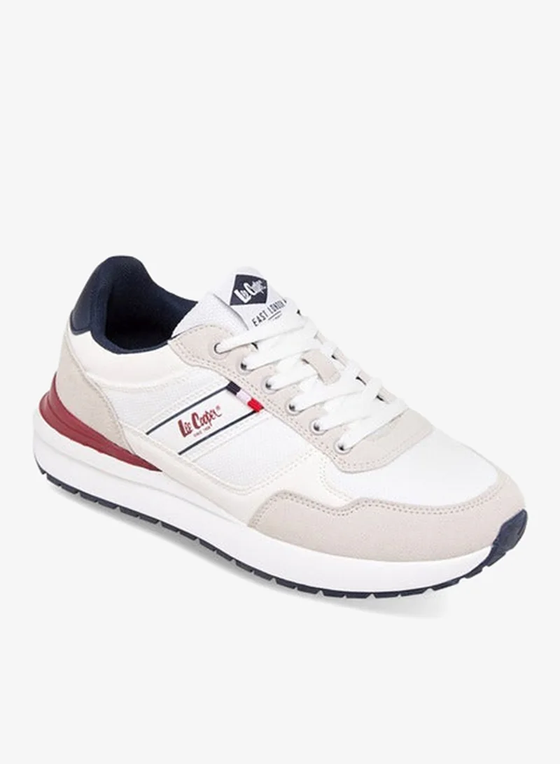 Lee Cooper Women's Logo Print Sneakers with Lace-Up Closure