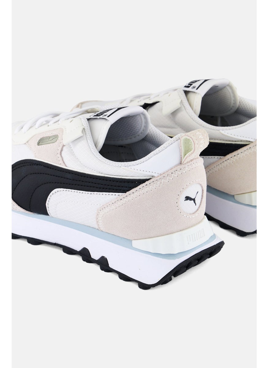 PUMA Kids Boy Rider FV Future Vintage Lace Up Outdoor Sports Shoes, Beige  - Image 2