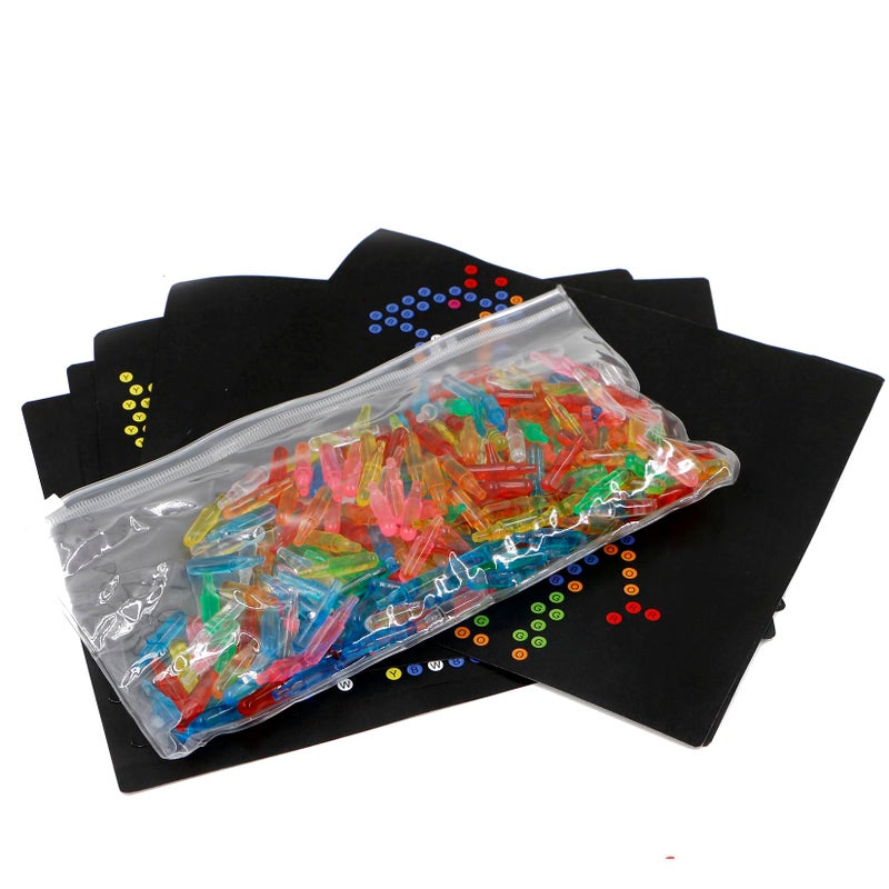 Bopika Refill Pegs and Templates Pack for Use with Creative Light Up BoardKids Magic Light Screen Accessories Educational Learning Toys Ages 4 - Image 2