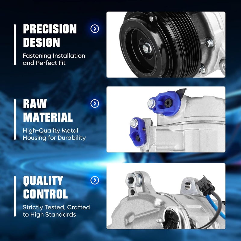 AEagle Air Conditioner AC Compressor with Clutch for BMW Models 2012-2016 - Image 4