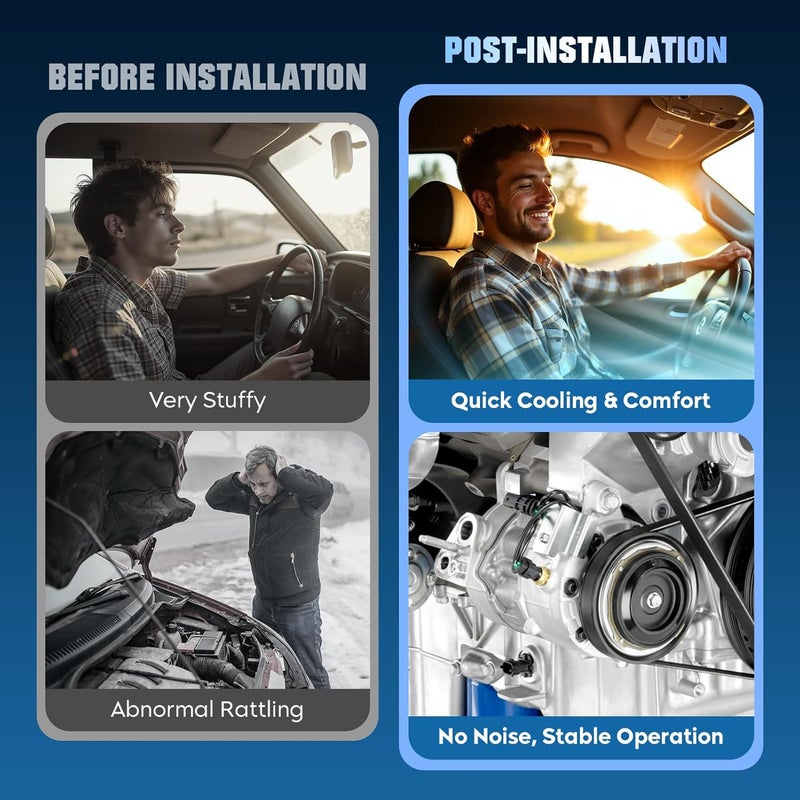 AEagle Air Conditioner AC Compressor with Clutch for BMW Models 2012-2016 - Image 5