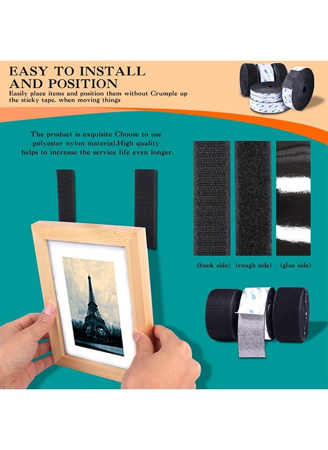 Generic Self Adhesive Back Velcro Tape, Durable Hook Loop Tape, Sticky Hook And Loop Strip Tape, Heavy Duty Reusable Double Sided Adhesive Back Fastening Tape/12.5mm*1m  - Image 5