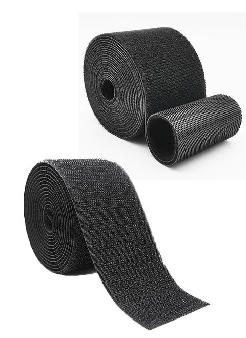 Self Adhesive Back Velcro Tape, Durable Hook Loop Tape, Sticky Hook And Loop Strip Tape, Heavy Duty Reusable Double Sided Adhesive Back Fastening Tape/12.5mm*1m