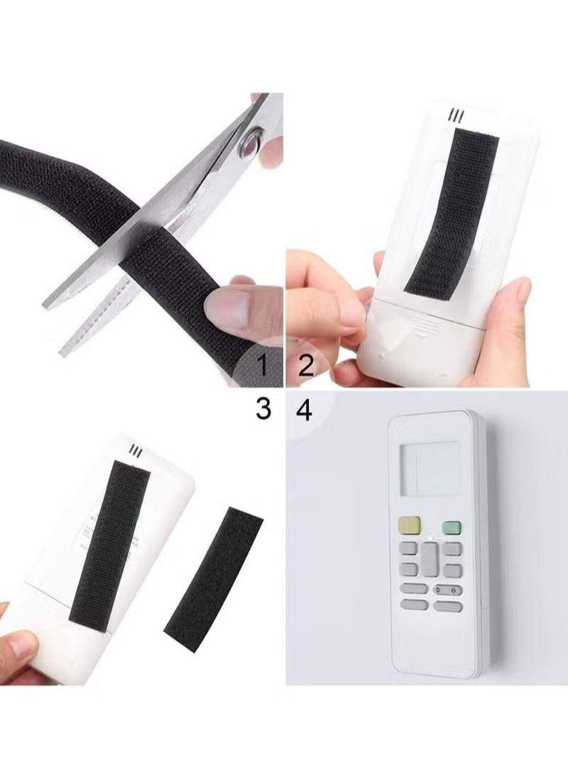 Self Adhesive Back Velcro Tape, Durable Hook Loop Tape, Sticky Hook And Loop Strip Tape, Heavy Duty Reusable Double Sided Adhesive Back Fastening Tape/12.5mm*1m