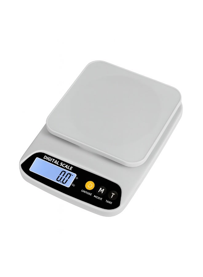 كانراي ميزان مطبخ رقمي من كانرياي، سعة 10 كجم/1 جم - ميزان طعام عالي الدقة بشاشة LCD مع وظيفة الوزن الصافي، وتحويل الوحدات (جم/أونصة)، وإيقاف التشغيل التلقائي، ويعمل بالبطارية - للطهي والخبز وإعداد الوجبات - Image 5