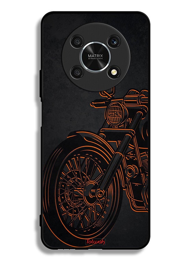 Tolwak غطاء حماية لهاتف Honor X9 5G بتصميم دراجة عتيقة - Image 2