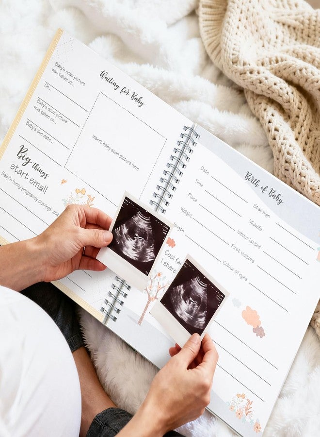 EUUBIRD Keepsake Memory Book for Baby Boy or Girls, Gender Neutral Baby Memory Scrapbook, Pregnancy Journal, Baby Book to Record Baby's Milestones from Birth to 5 Years | Newborn Gift (Flower) ﻿ - Image 4