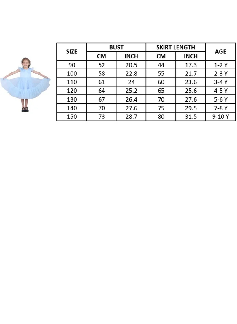 D'Daniela Tulle Ruffle Dress